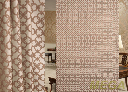 Ткани портьерные Многоцвет Жаккард KDY 2064-3C/280 PJak