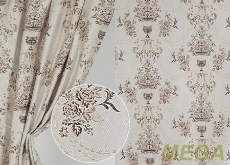 Ткани портьерные Многоцвет Жаккард CM 7635-V3/280 PJac"3D"