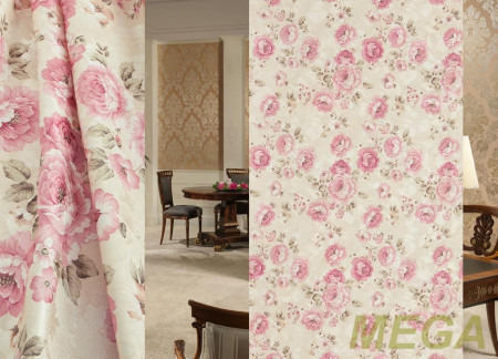 Ткани портьерные Печать Жаккард ERT DP3885-2/280 P Pech