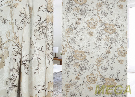 Ткани портьерные Печать Жаккард ERT DP268-1/150 P Pech