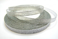 Лента металлизированная декоративная &quot;люрекс&quot; 6мм (уп.250ярд(10рулл*25ярд)
