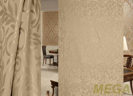 Ткани портьерные Однотон Жаккард HT6378-3004/150 P Jak