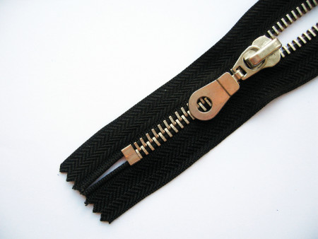 Молния металл никель Т-8 1 замок Неразъемная 18см в Дагестане