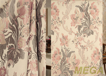 Ткани портьерные Многоцвет Жаккард QC AHPC002-3A/150 P