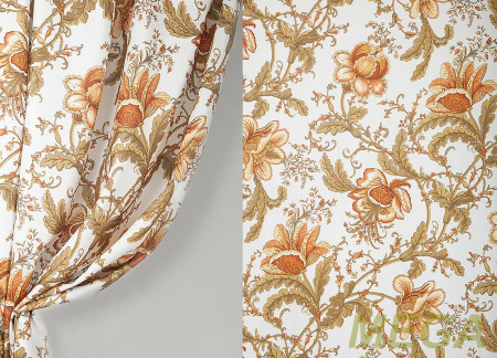 Ткани портьерные Печать Сатен ERT YQ1099-2/280 P Pech