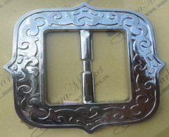 Пряжка "ММ" металлизированная № 215 (8см)