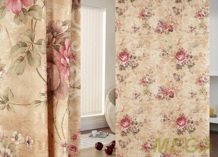 Ткани портьерные Печать Жаккард ERT DP3446-2/280 P Pech