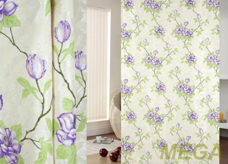 Ткани портьерные Печать Жаккард ERT LDP756-4/280 P Pech