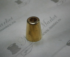 Концевик № 8354 "колокольчик" без заглушки металлизированный (уп.1000шт)