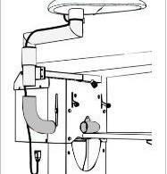 Поворотный рычаг Comel AKN-04E для столов серии BR/A SXD