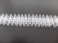 Шторная тесьма 40мм №401-0 органза равномерная,2 нитки(кор.48шт по 50м)