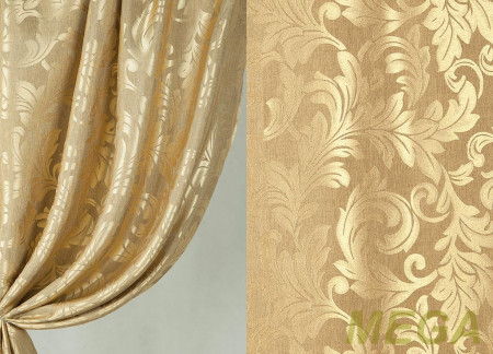 Ткани портьерные Однотон Жаккард ERT AND1307-8/280 P Jak