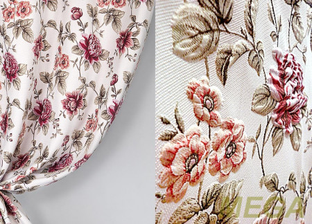 Ткани портьерные Многоцвет Жаккард RB MJX 6762-V109/290 PJac"3D"