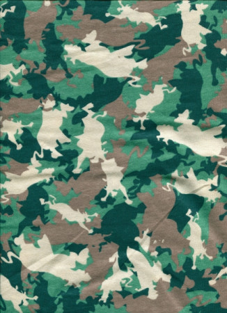 Полотно трикотажное Кулирка 30/1 набивная в рулоне  в Дагестане